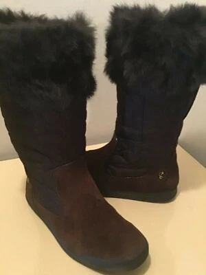Coach Mujer Marrón Gamuza Piel Talen Botas US 6 Euro 36.5 Foto 1 de 4