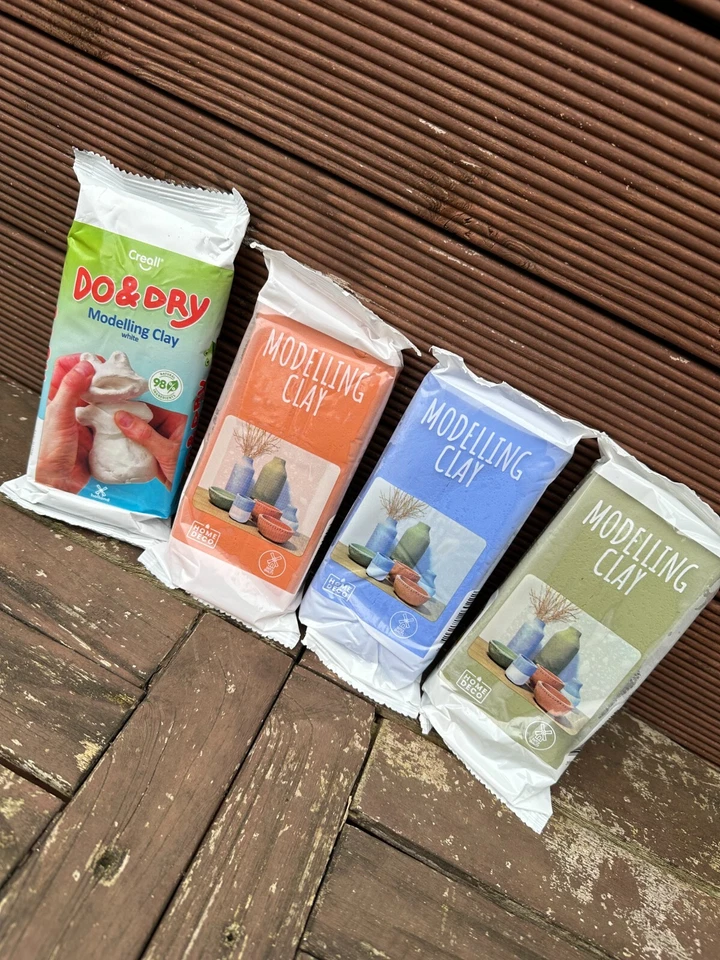 HOME DECO Modellierton / Bastelton / Modelliermasse / Modelling Clay 500g