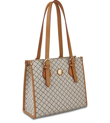 Bolsa tote de ombro Rioni Signature marfim Stn-20010 - Imagem 1 de 3