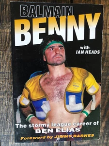 Balmain Benny Ben Elias ( SIGNED ) The Stormy League career Tigers PB Ian Heads - Picture 1 of 3