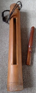 Balinese Kul Kul Wood Phallic Striker Communication Time Alarm Signal Bali Drum - Picture 1 of 11