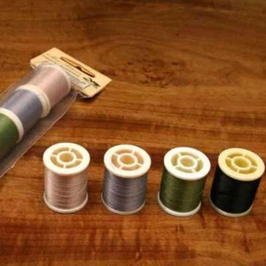 Marc Petitjean Split Thread 4 X Mixed Colours - Fly Tying Thread - Picture 1 of 1