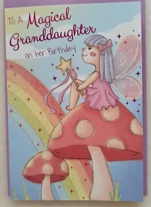 Granddaughter Happy Birthday greeting card 12x18cm - Picture 1 of 2
