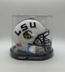 LSU Tigers NCAA Alternate 2 (White) Schutt Mini Helmet! - Picture 1 of 6