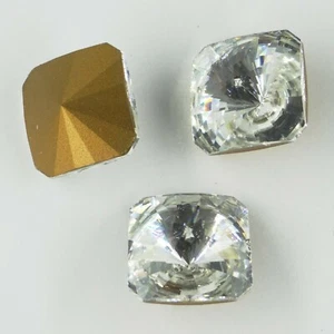 4650 18 C *** 1 strass Swarovski fond conique carré réf. 4650 18mm CRYSTAL - Bild 1 von 3