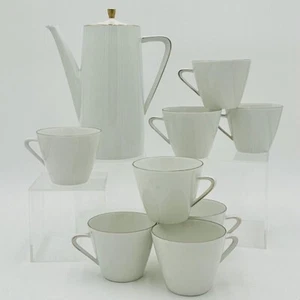 Vintage MCM Seltmann Weiden~Bayern „Monika“ Kaffee/Tee/Schokolade Set Goldrand~NEUWERTIG! - Bild 1 von 22