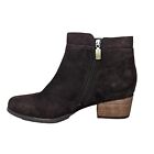 BLONDO Isaac Womens Black Suede Leather Ankle Boots Size 8.5 Block Heel Booties 