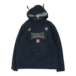 Chaqueta Lonsdale Para Hombres Azul Marino | Abrigo Vintage Informal Diseñador de Boxeo con Capucha 1/2 Cremallera - Imagen 1 de 7