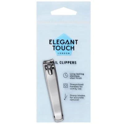 Elegant Touch Stainless Steel Nail Clippers with Sharp Blades - Nail Cutter - Image 1 of 2