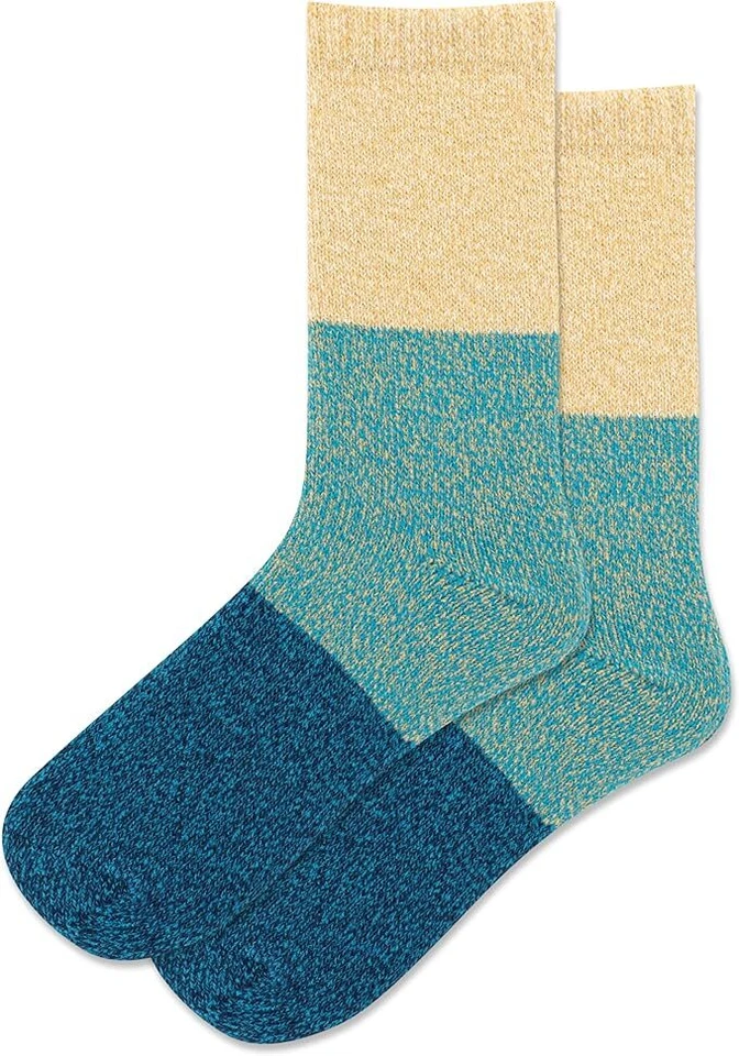 Hotsox Mujer Colorblock Calcetines Bota 1 Par, Turquesa, Zapato Mujer 9-11 Foto 1 de 1