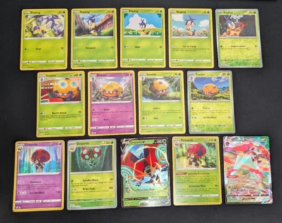Blipbug Dottler Orbeetle V STAR Pokemon Card Collection Set of 14 English Rare - Image 1 of 3