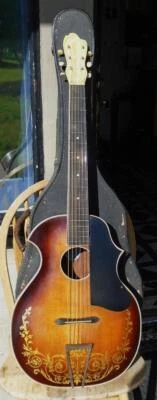 Vintage Kay Kraft guitar 1930's with original case - Image 1 of 4