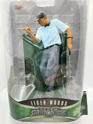 Tiger Woods 2008 Upper Deck Pro Shots Blue Shirt POINTING action figure Cover