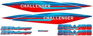 CHALLENGER 180 sticker SEADOO full kit graphic replacement 2005 2010 Glitch - Picture 1 of 3