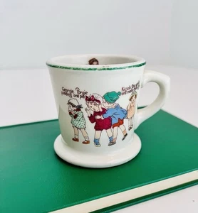Antique 1939 WARWICK Nursery Rhyme Child's MUG/Cup Georgie Porgie/Tommy Snooks - Picture 1 of 12