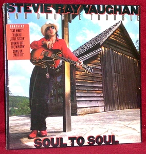 LP SEALED STEVIE RAY VAUGHAN & DOUBLE TROUBLE SOUL TO SOUL 1985 EPIC ORIG PRESS - Picture 1 of 2
