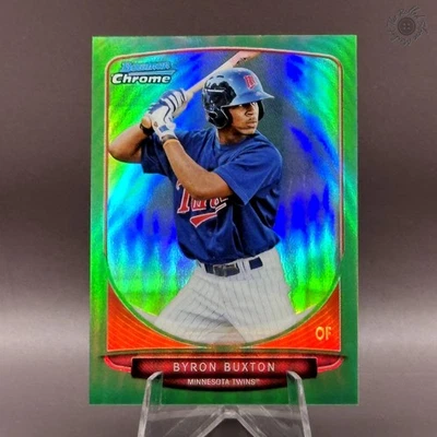 2013 Bowman Chrome Byron Buxton Green Mini Refractor /75 1st Card #1 - Image 1 of 2