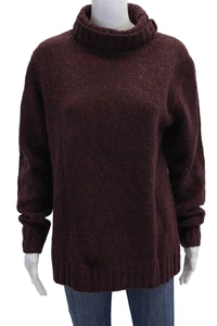 Sutton Studio Womens Merino Wool Turtleneck Pullover Sweater Red Size L - Picture 1 of 6