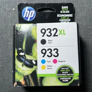 HP 932XL Tintenpatronen Schwarz Hohe Kapazität & 933 Cyan, Magenta, Gelb (N9H62FN)   - Bild 1 von 4