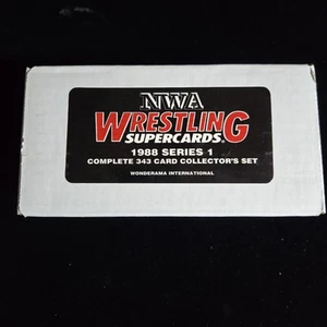 JUEGO DE CARTAS DE LUCHA LIBRE 343 COMPLETO NWA WONDERAMA 1988 DE FÁBRICA - Imagen 1 de 24
