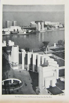 Impresión de arte antiguo Salón de la Ciencia de la Feria Mundial de Chicago 1933 Historia Americana Foto 1 de 4