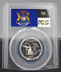 2004 S Michigan Silver PCGS PR 70 DCAM - older holder - Picture 1 of 2