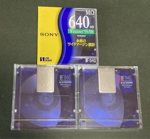 SONY EDM-640CDF 640MB MO dysk optyczny 3 dysk nieotwarty - Zdjęcie 1 z 2