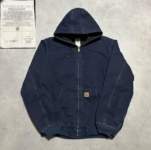 Carhartt Active Jacket Navy MDT XL Vintage Clothing Japan - Picture 1 of 10