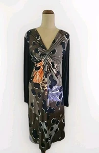 didier parakian Size 40 Beautiful Pattern Dress Exc Condition - Picture 1 of 12