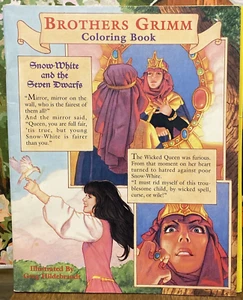 Brothers Grimm Coloring Book with Stickers Vintage - Imagen 1 de 9