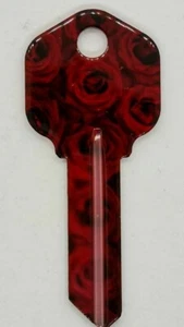Roses House Key Blank - Flowers - Roses - Spring  - Keys - Locks  - Picture 1 of 2