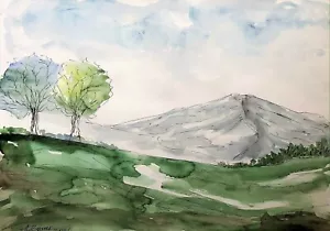 Watercolor watercolor landcape landscape art art A3 drawing painting drawing - Picture 1 of 1