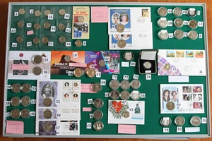 2€ monete per 10gbp PER COIN leggere descrizione UK JERSEY GUERNSEY IOM due sterline - Foto 1 di 10