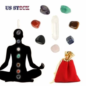 8 Pcs Healing Crystals Set Chakra Tumbled Stones for Meditation Reiki Balancing - Picture 1 of 10