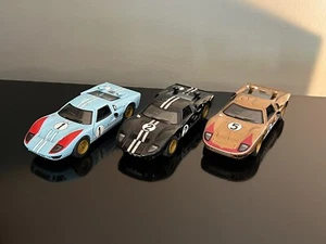 Ford GT40 MKII Diecast 1966 scala 1:32 5” Le Mans 24 auto da corsa giocattolo (SET DI TRE) - Foto 1 di 18