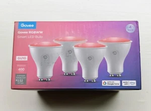Govee RGBWW Smart LED Bulb 4pk | 400 Lumens | H600D | GU10 twist-in - Picture 1 of 4