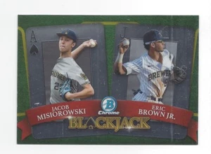 JACOB MISIOROWSKI ROOKIE BJ-4 2022 BOWMAN CROMO BLACKJACK ENVÍO .99 Y011 - Imagen 1 de 2