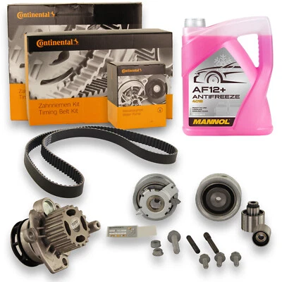Conti Wasserpumpe Zahnriemensatz 5L Frostschutz Audi A3 8P Golf 6 Passat Touran - Bild 1 von 4