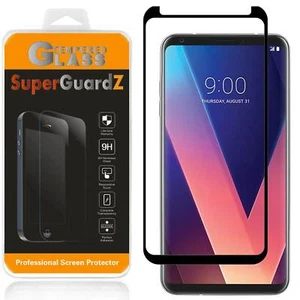 LG V30 / LG V30+ SuperGuardZ FULL COVER Tempered Glass Screen Protector Guard - Picture 1 of 10