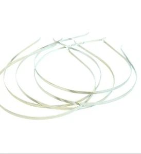 silver Alice Metal Headband 4mm plain tiara base hair girl wedding CRAFT - Picture 1 of 1