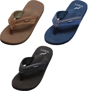 NORTY Men's Sandals for Beach, Casual, Outdoor & Indoor Flip Flop Thong Shoe - Picture 1 of 22