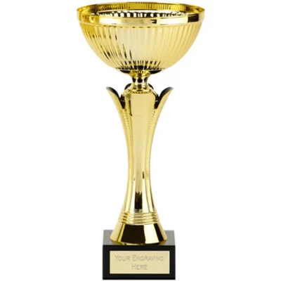 CAPITAL TROPHIES Tazza presentazione oro 3 misure INCISIONE OMAGGIO