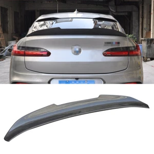 Carbon Fiber For BMW G02 X4 F98 X4M 2018-2022 Rear Trunk Lip Spoiler Boot Wing - Picture 1 of 13