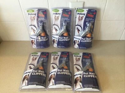 Lot of 6 Petking Pet Dog Cat Nail Clippers Scissors Trimmer Magnifier LED Light - Image 1 of 4