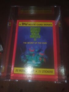 1991 TOPPS NINJA TURTLES MOVIE 2 CARDS FULL SET 1-99 & 11 STICKERS RARE MINT SET