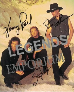 BlackHawk Autographed by Henry Paul, Van Stephenson, Dave Robbins Reprint Photo - Picture 1 of 1