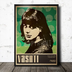 Vashti Bunyan Folk Music Art Poster Baez Joni Mitchell Woody Guthrie - Picture 1 of 1