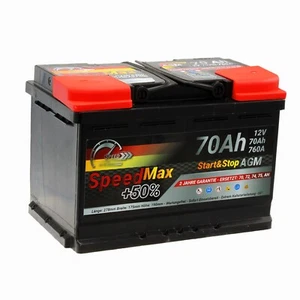 Batterie Speed Max70Ah AGM 760A Start&Stop 12V - Bild 1 von 8