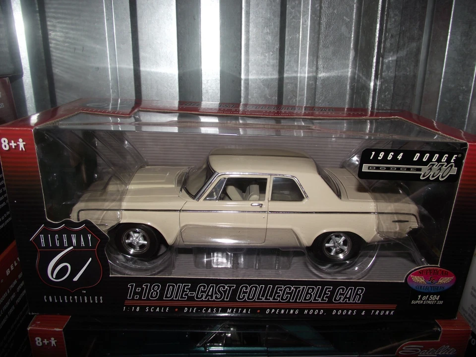 Highway 61 1/18 1964 Dodge 330 1-504 Super street tan  NIB - Image 1 of 1