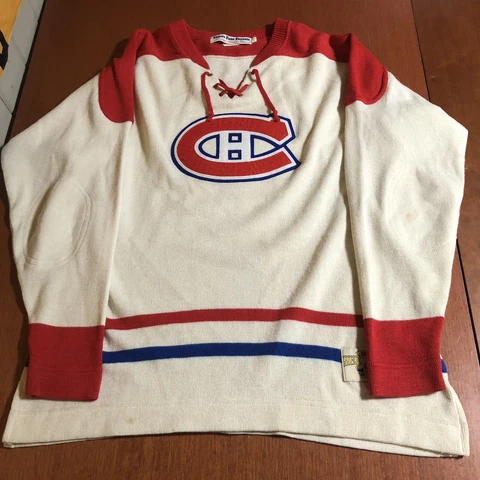 Jacques Laperriere Montreal Canadiens 1963-66 NHL Wool Sweater Jersey Vintage XL Cover